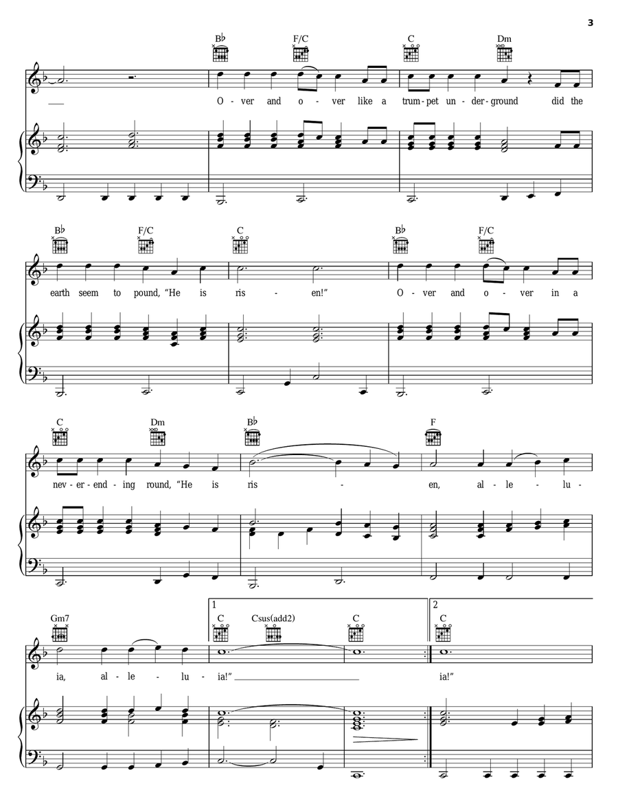Was It A Morning Like This? Piano, Vocal, Guitar scores gallery preview page 3