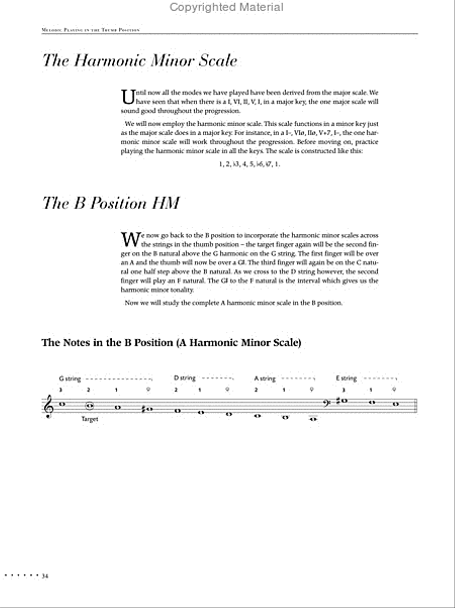 Melodic Playing in the Thumb Position Double Bass scores gallery preview page 6
