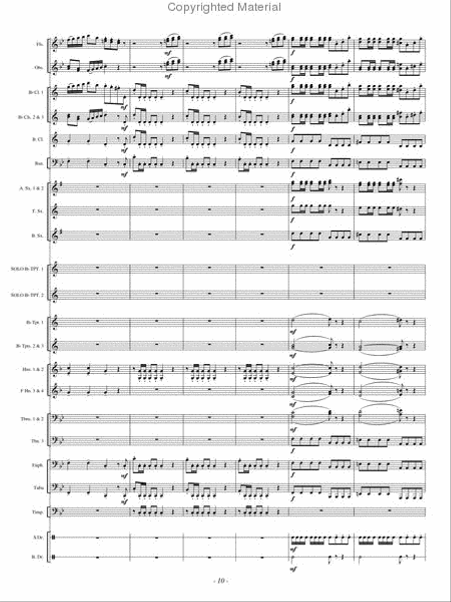Double Concerto Concert Band scores gallery preview page 9