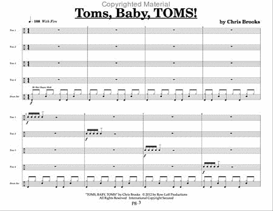 Give The Drummer Some (Blast Off Series) Percussion Ensemble scores gallery preview page 3