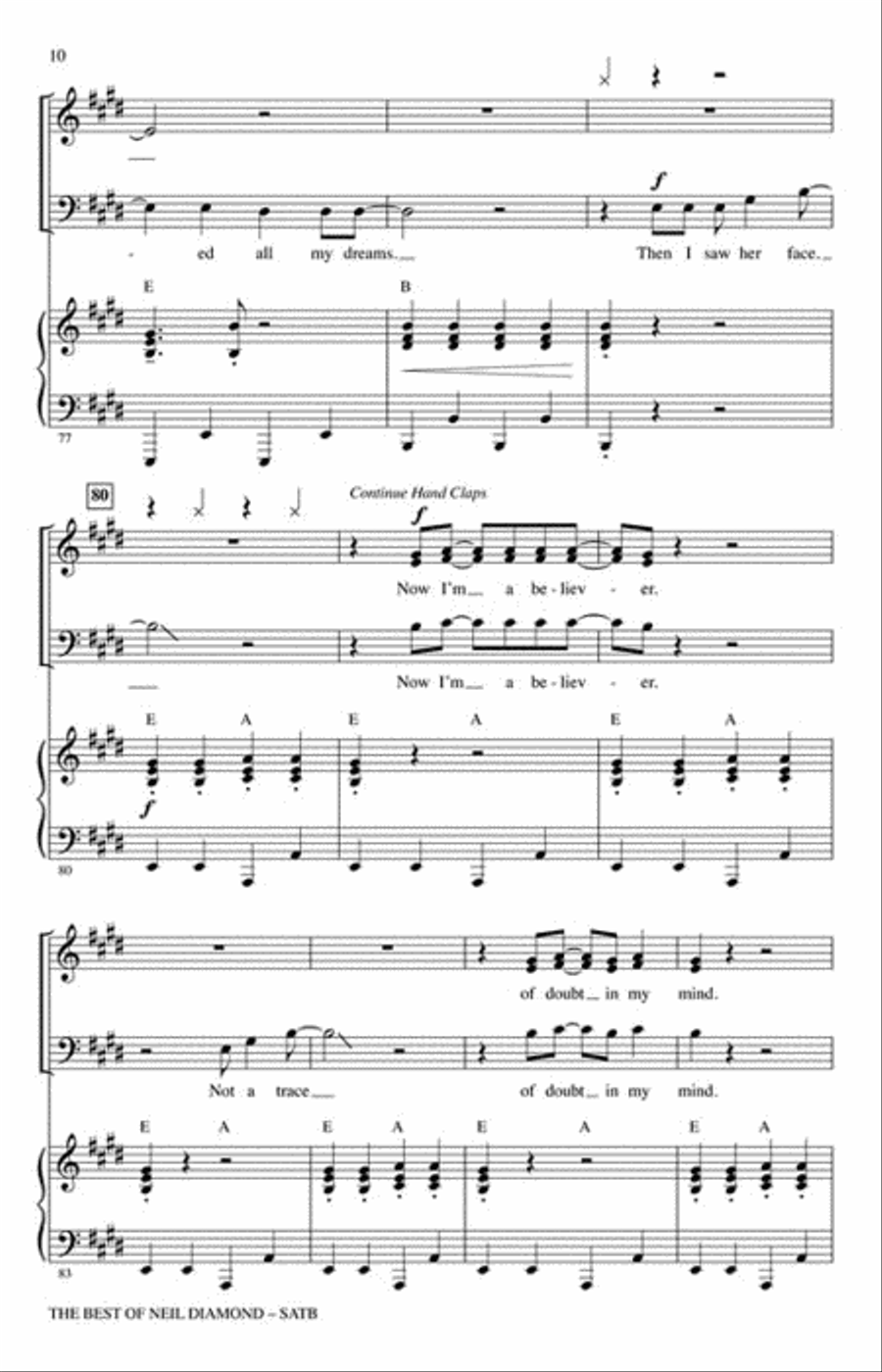 The Best of Neil Diamond 4-Part scores gallery preview page 4