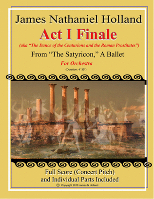 Act I Finale from the Ballet "The Satyricon" Full Score and Parts