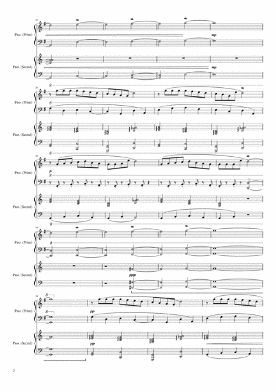 La luna splende. Piano scores gallery preview page 2