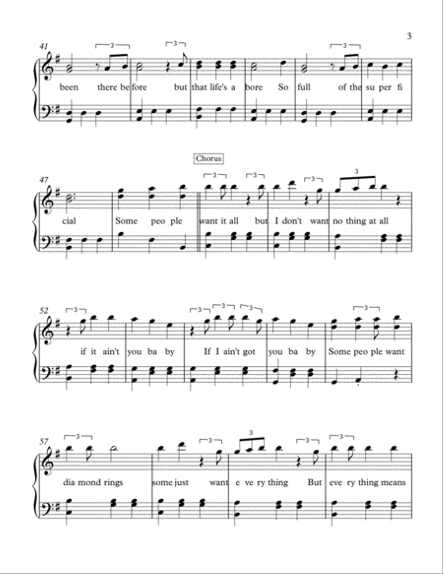 If I Ain't Got You Piano Solo scores gallery preview page 3