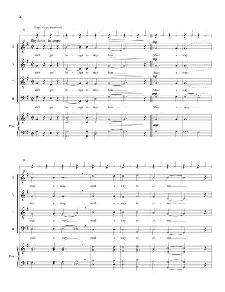 Steal Away (SATB) image number null
