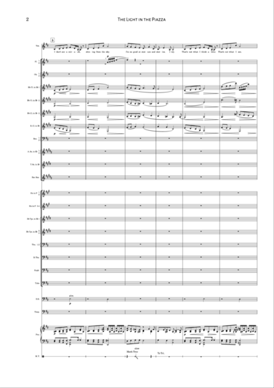The Light In The Piazza Concert Band scores gallery preview page 4