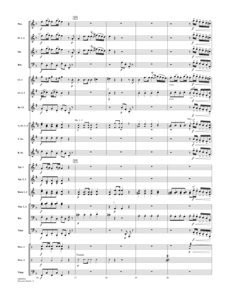 Slavonic March (from Serenade for Winds, Op. 44) - Conductor Score (Full Score)