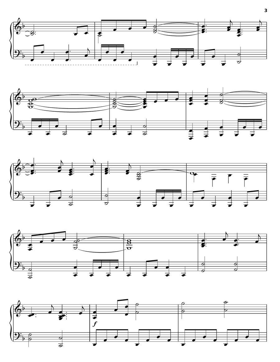 Freedom Piano Solo scores gallery preview page 3