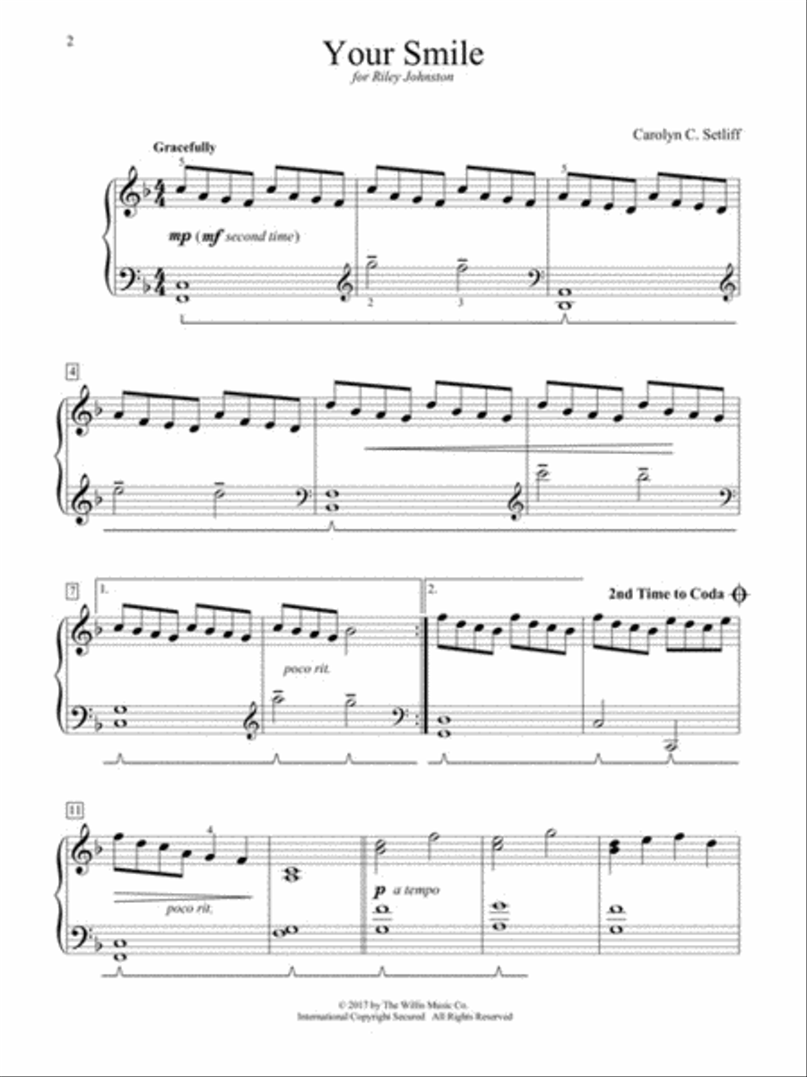 Your Smile Your Smile Piano scores gallery preview page 2