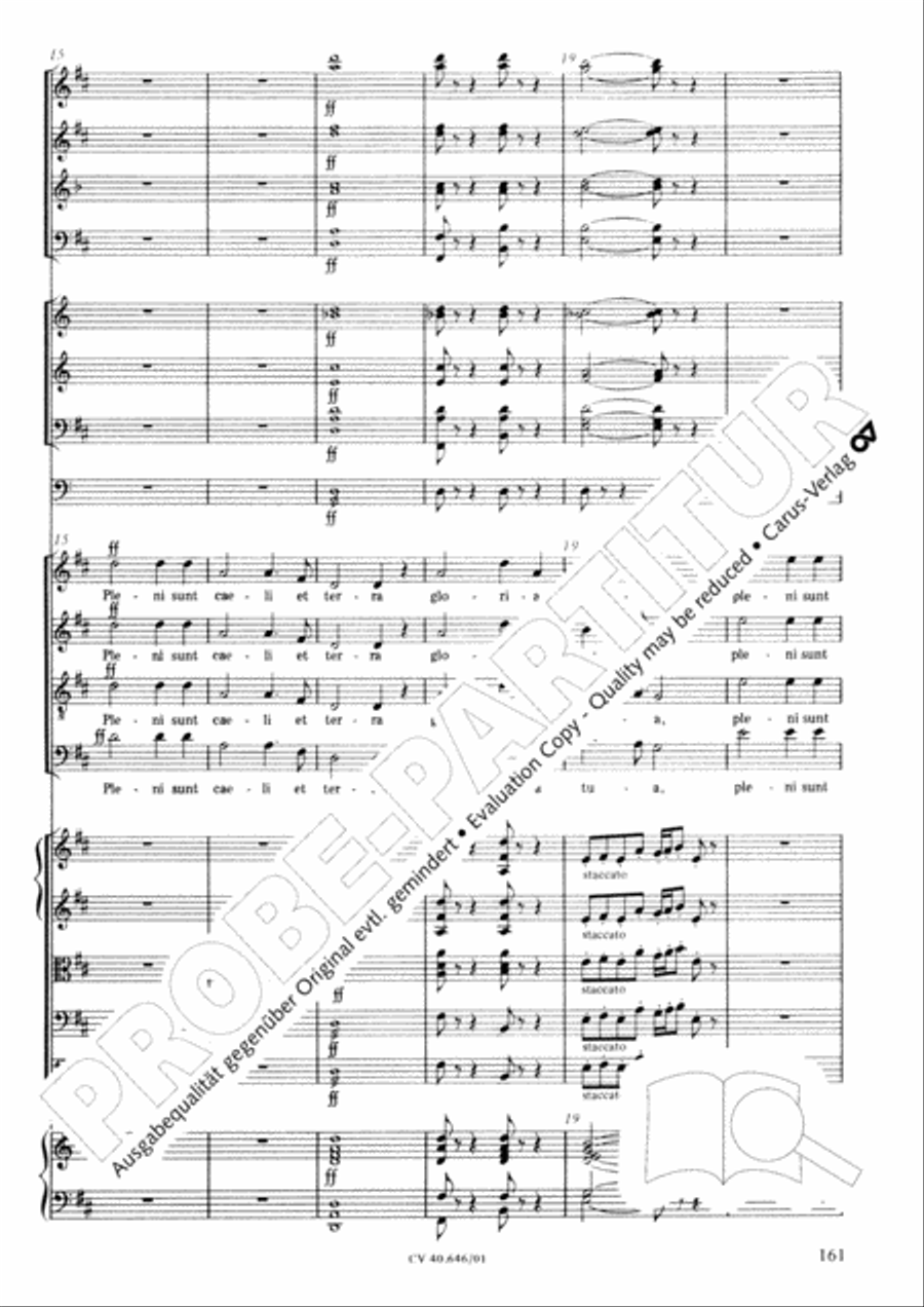 Mass in A Major (2 versions) STB scores gallery preview page 172