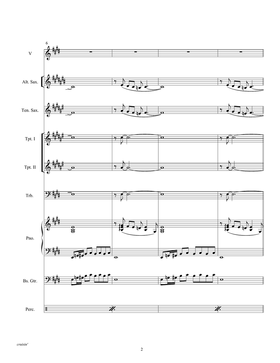 Cruisin' Large Ensemble scores gallery preview page 4