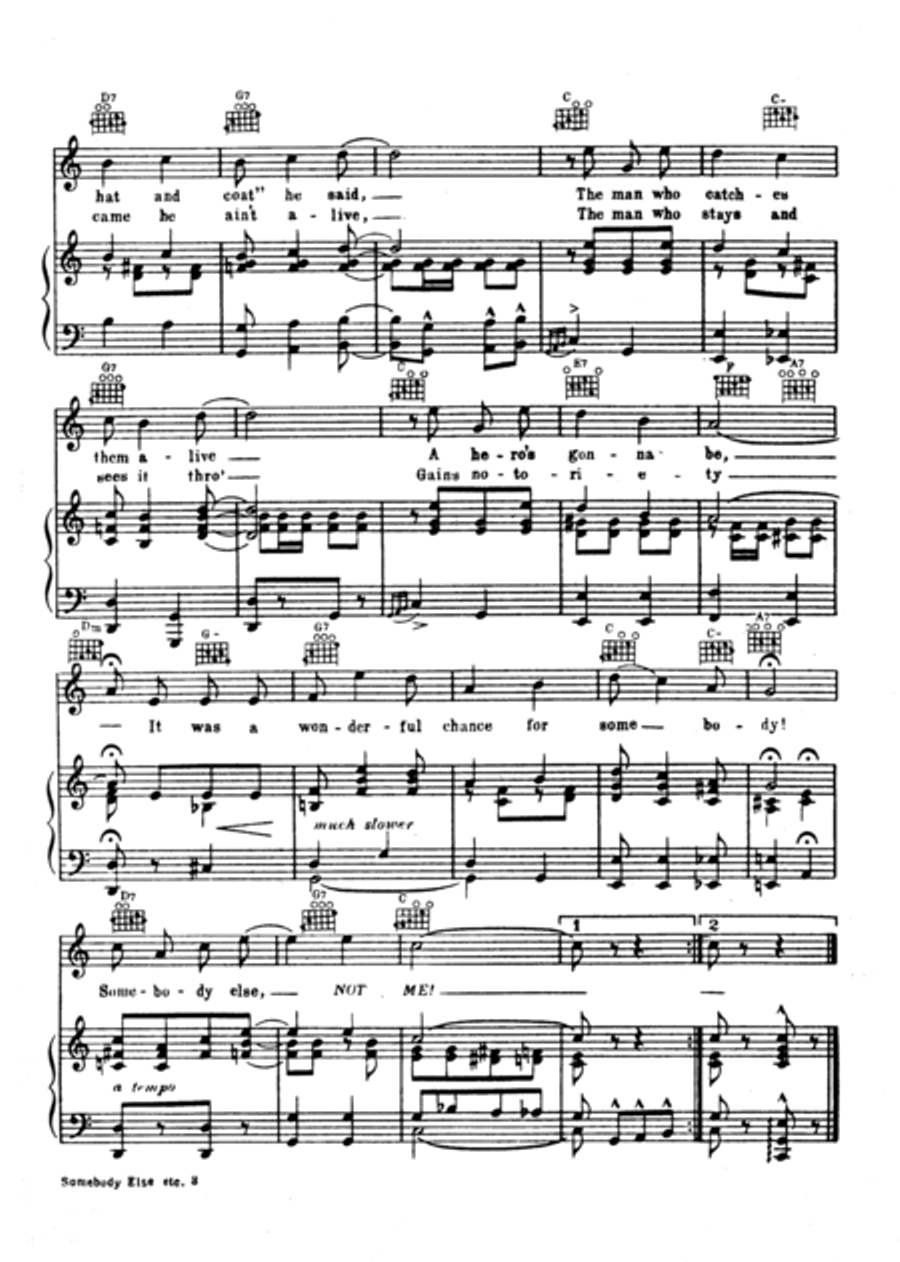 Somebody Else - Not Me Somebody Else - Not Me Voice scores gallery preview page 4