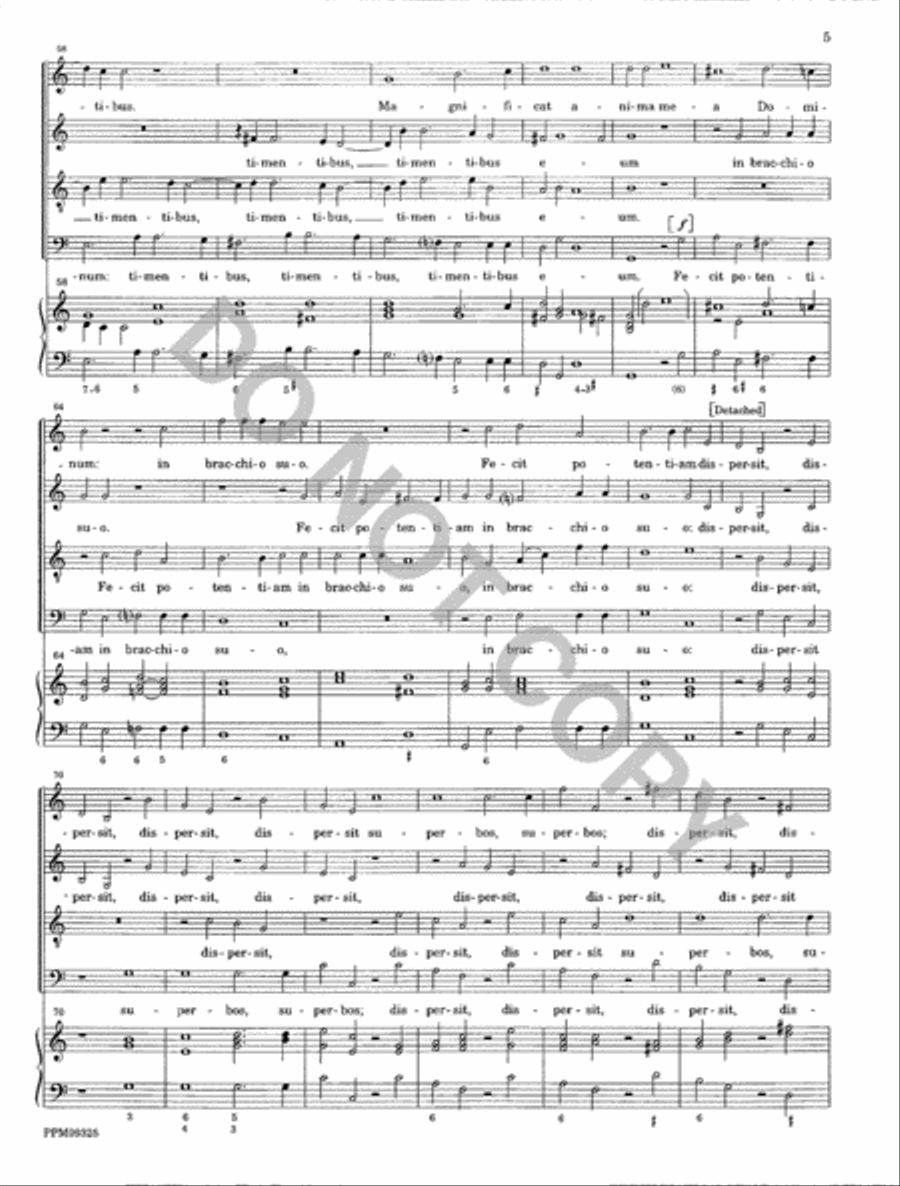 Magnificat a 4 da cappella 4-Part scores gallery preview page 6