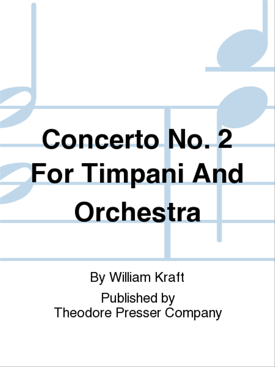 Concerto No. 2 for Timpani and Orchestra Orchestra scores gallery preview page 1