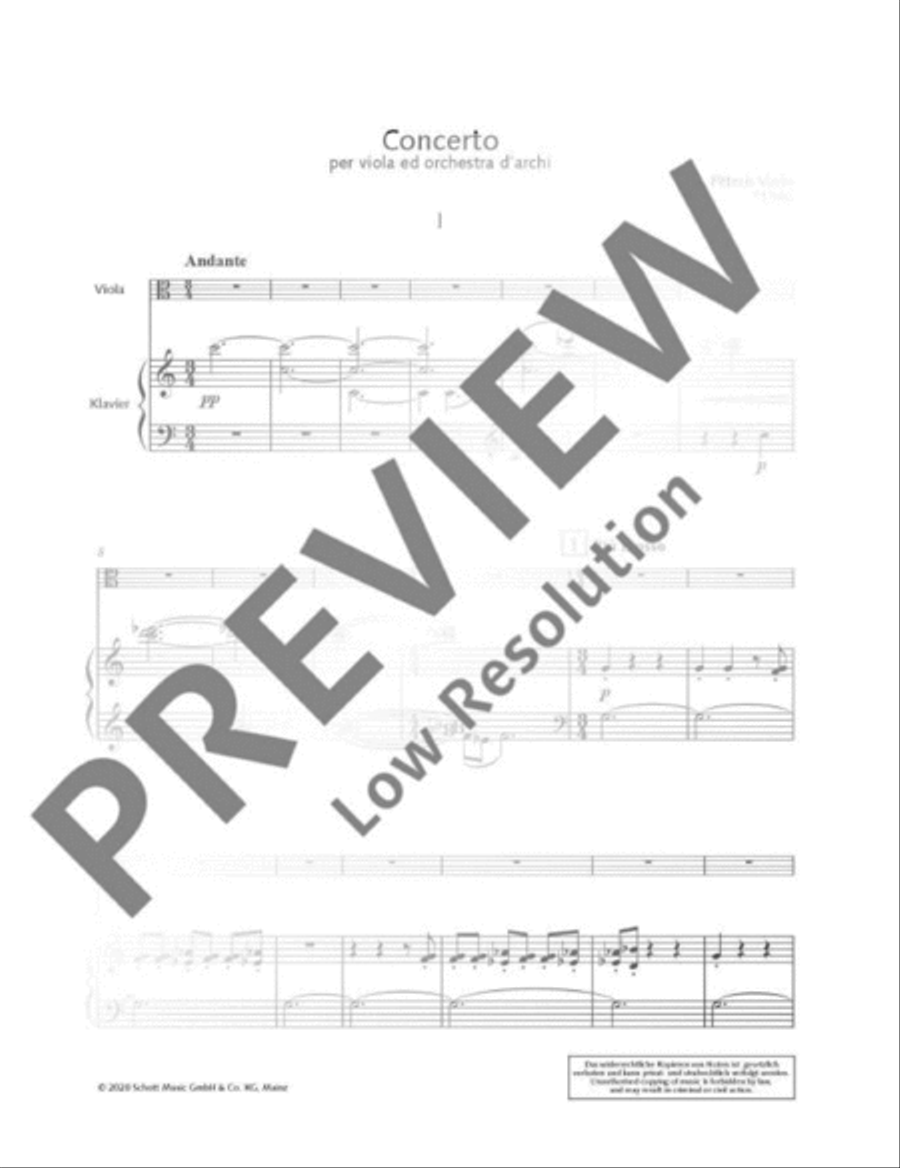 Concerto Viola scores gallery preview page 8
