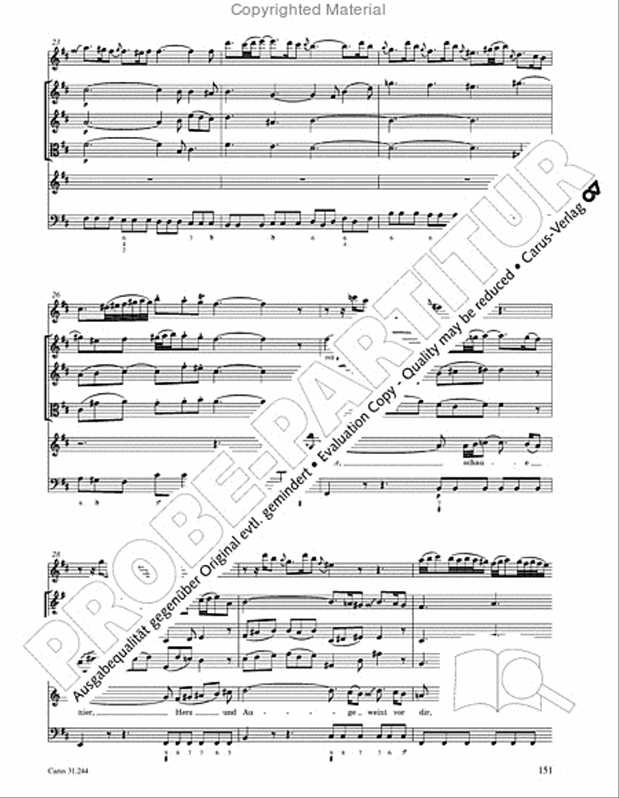 St. Matthew Passion (Matthaus-Passion) 4-Part scores gallery preview page 153
