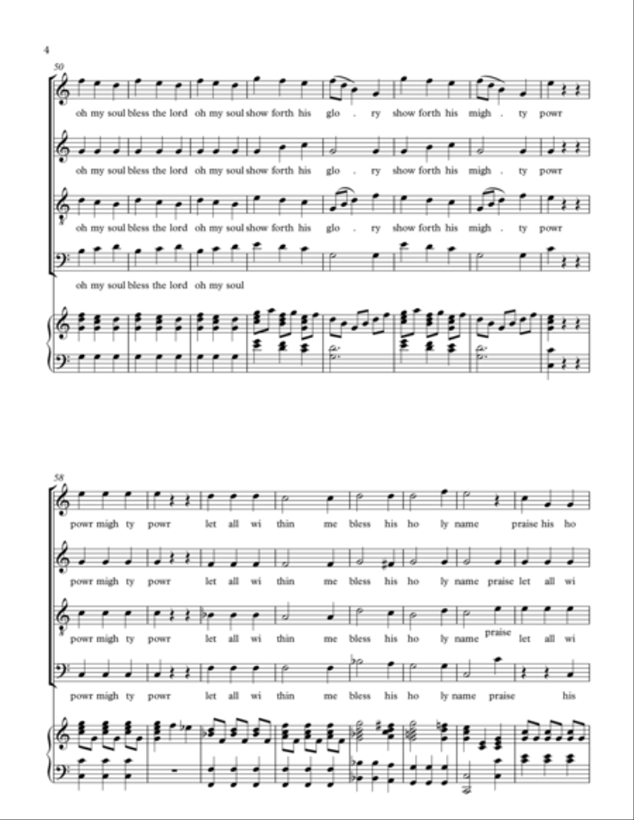 RESOUND THE GLORY OF GOD (ENDLESS PRAISE) 4-Part scores gallery preview page 4