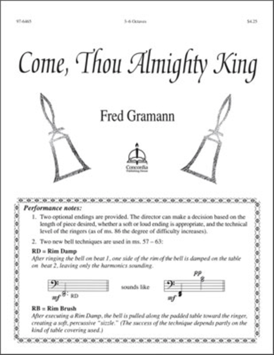 Come, Thou Almighty King Handbell Choir scores gallery preview page 1