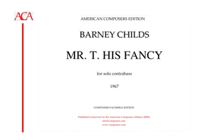 [Childs] Mr. T. His Fancy
