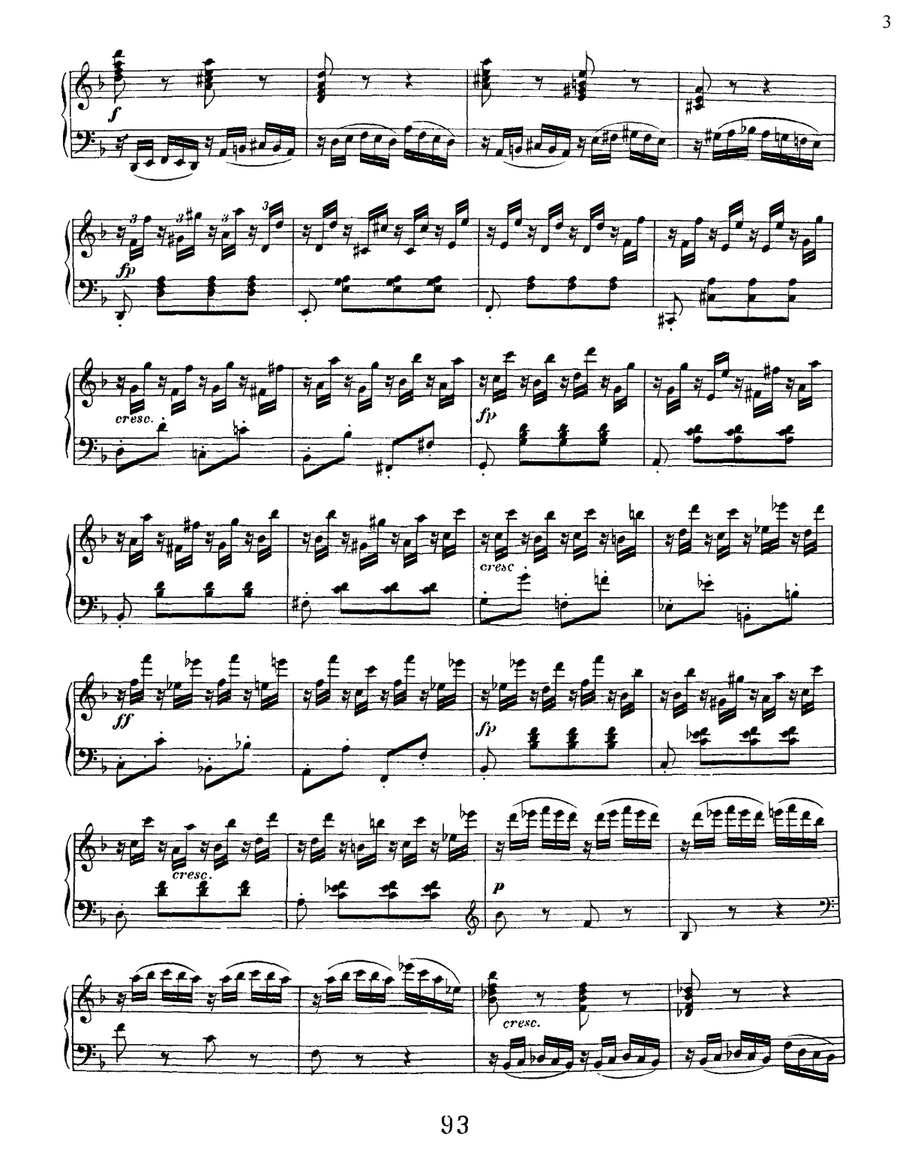 Sonata No. 6 In F Major, Op. 10, No. 2 Piano Solo scores gallery preview page 3