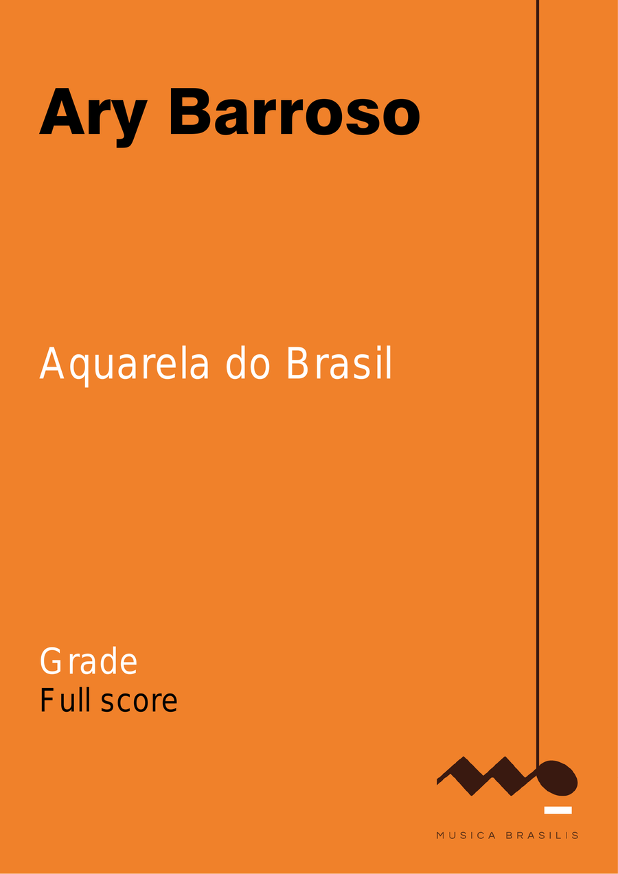 Aquarela do Brasil (orquestra - grade) Full Orchestra scores gallery preview page 1