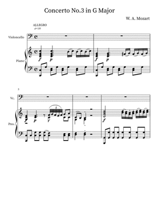 Violin Concerto No.3 in G Major for Cello (Allegro)