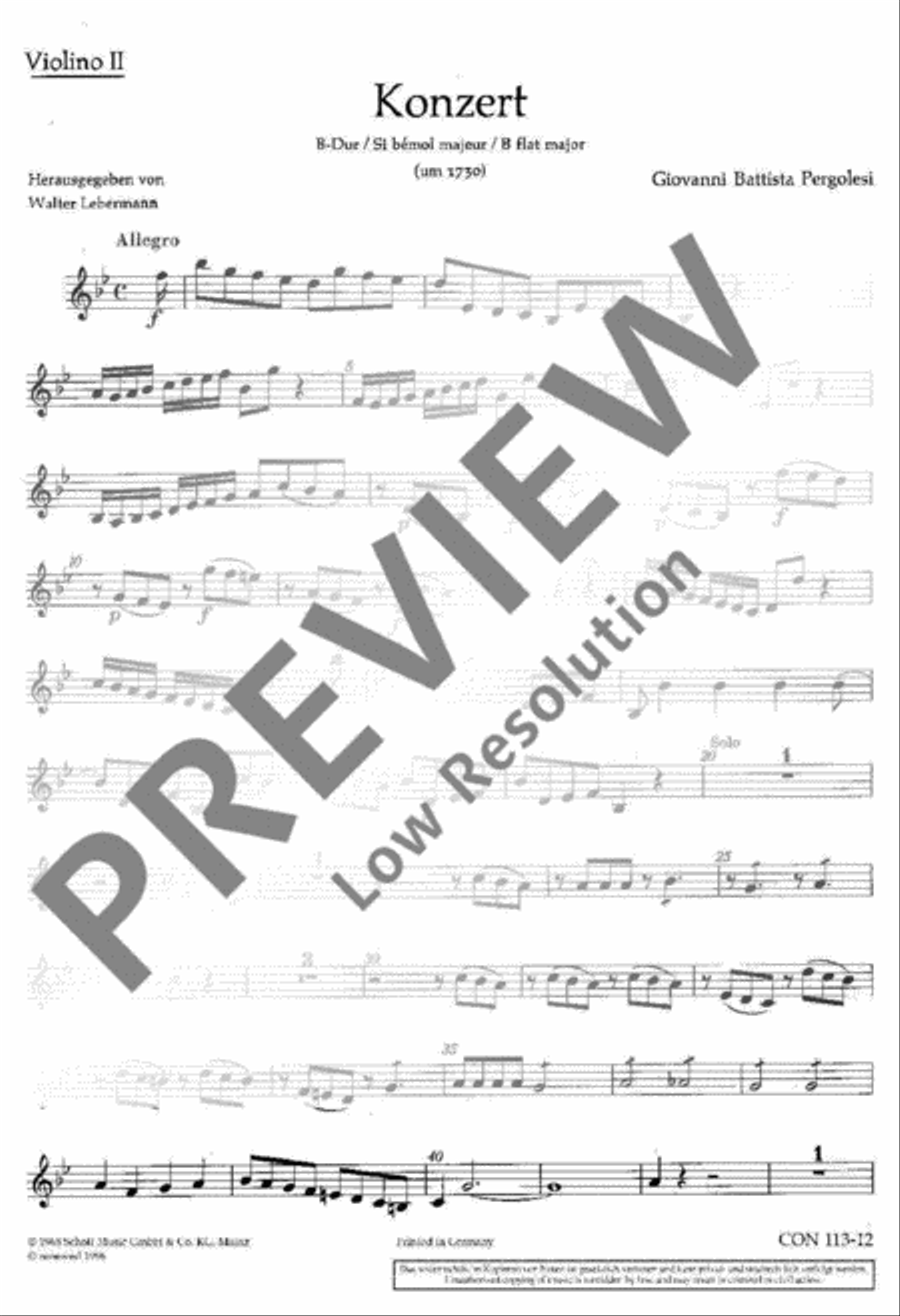 Concerto in Bb Major Violin scores gallery preview page 9