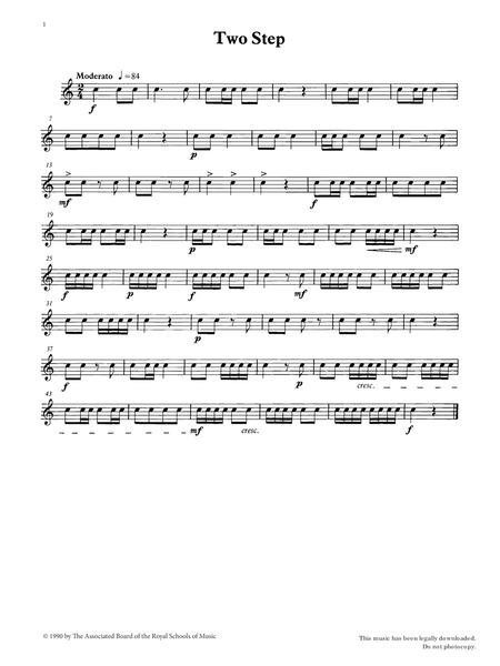 Two Step from Graded Music for Snare Drum, Book I