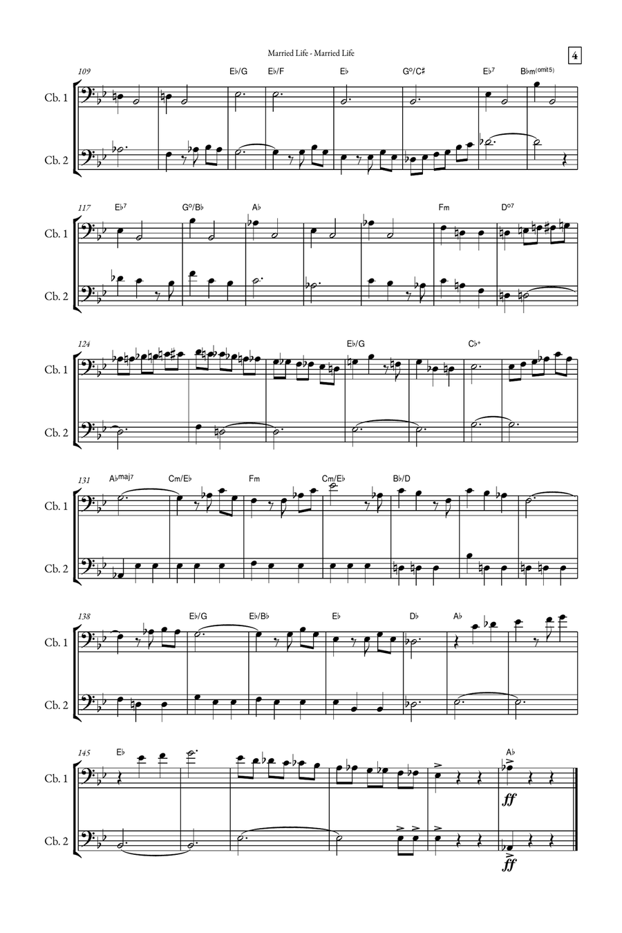 Married Life String Duet scores gallery preview page 4