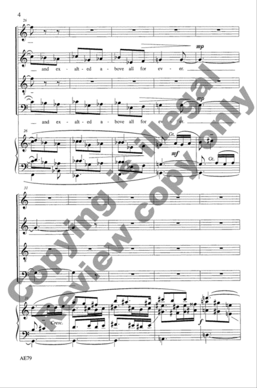 A Song of Praise 4-Part scores gallery preview page 13
