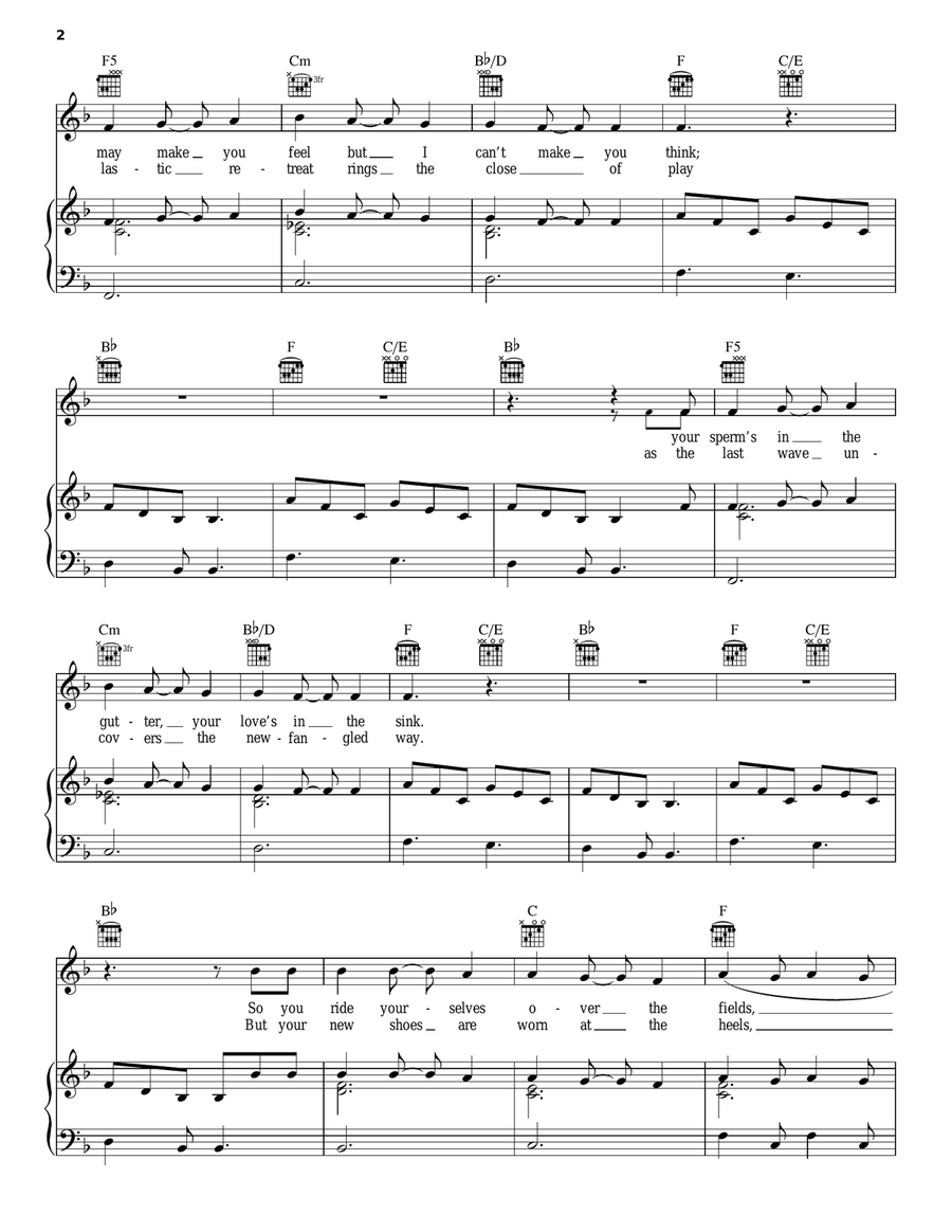 Thick As A Brick Thick As A Brick Piano, Vocal, Guitar scores gallery preview page 2