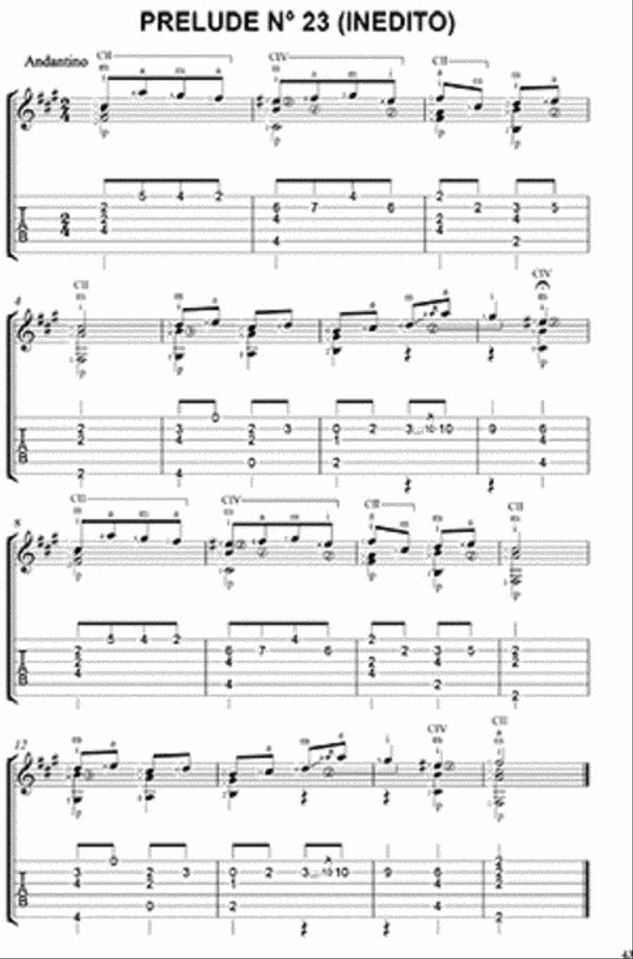 Francisco Tarrega: Preludes Acoustic Guitar scores gallery preview page 4
