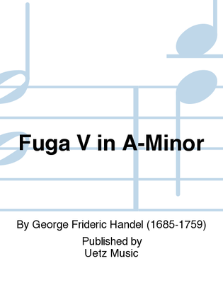 Book cover for Fuga V a-moll