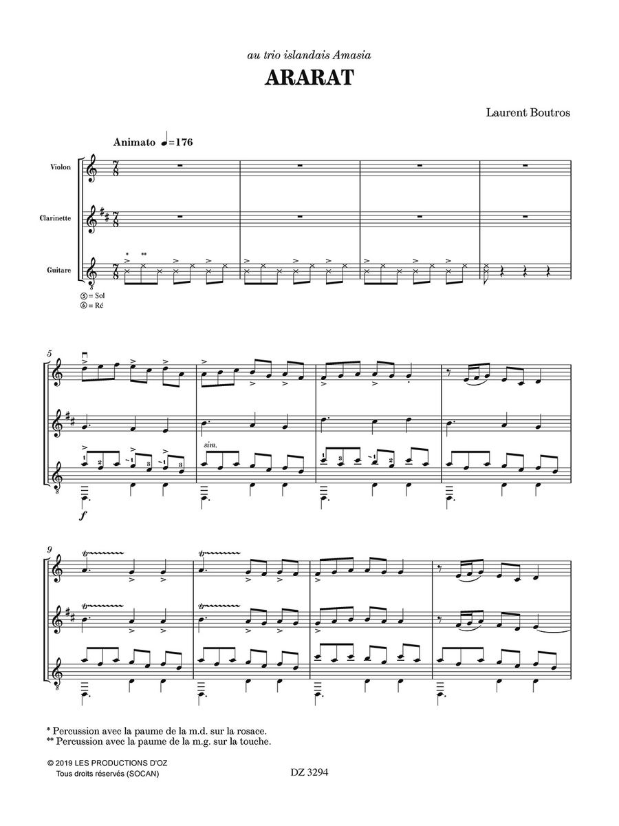 Ararat Clarinet scores gallery preview page 2