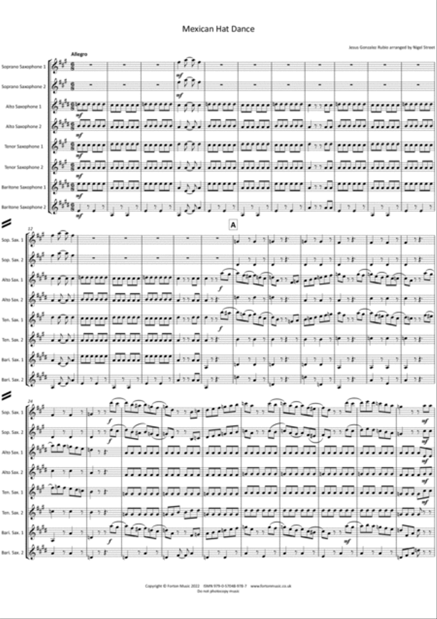 The Mexican Hat Dance Set of Parts scores gallery preview page 2