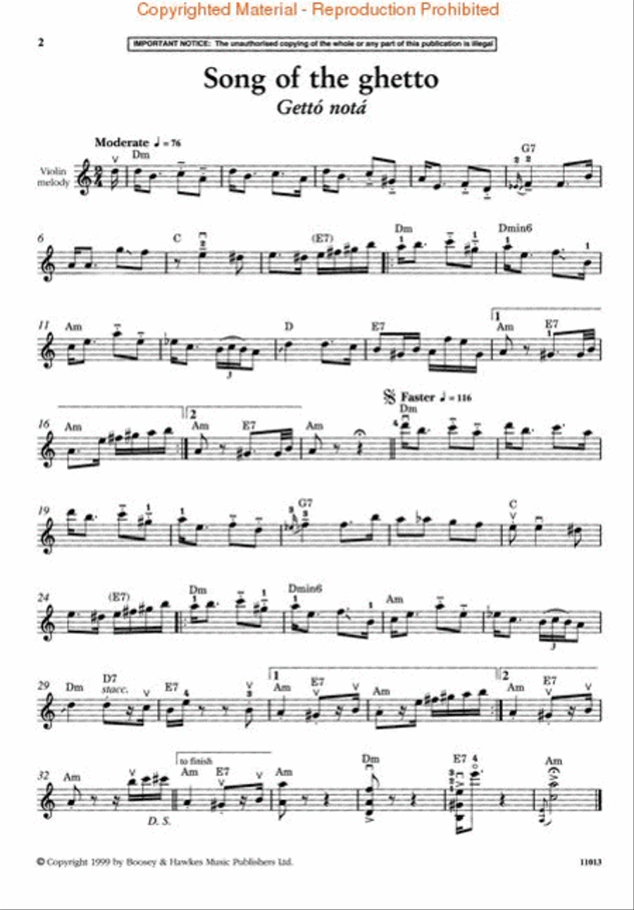 The Gypsy Fiddler – Complete Violin Solo scores gallery preview page 2