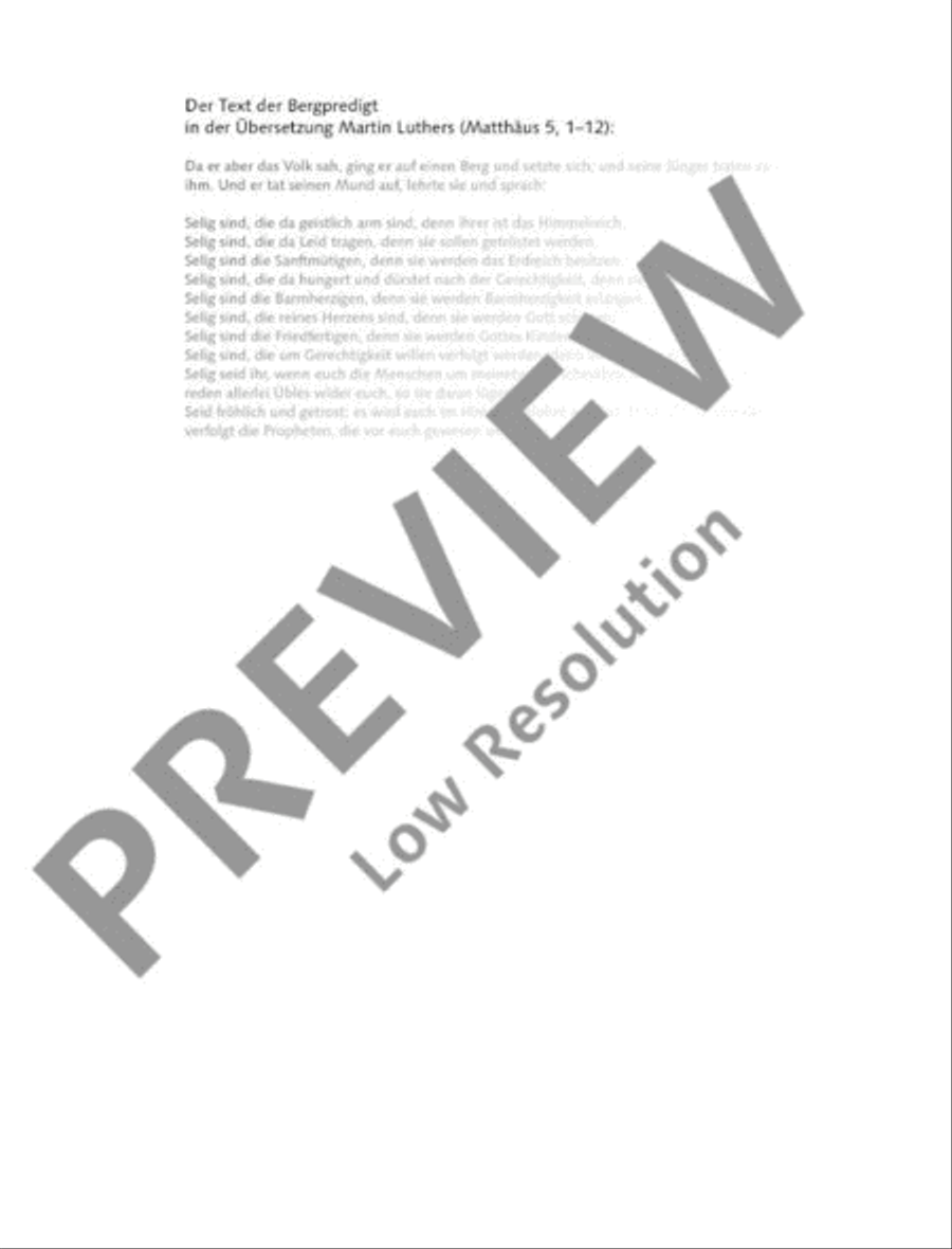 Die Seligpreisungen - in memoriam Leipzig 1989 Mixed Choir scores gallery preview page 7