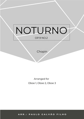 Book cover for NOTURNO OP.9 NO.2 - CHOPIN - OBOE TRIO