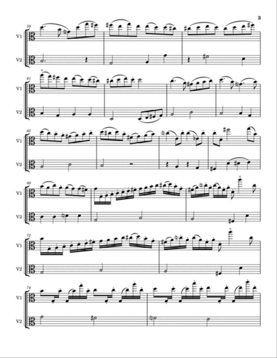 Cello Sonata Op. 43 No. 2 String Duet scores gallery preview page 3