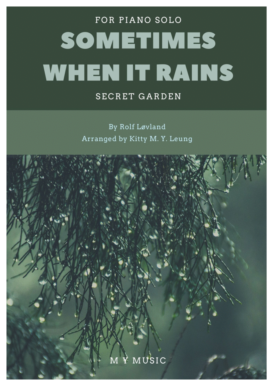 Sometimes When It Rains Piano Solo scores gallery preview page 1