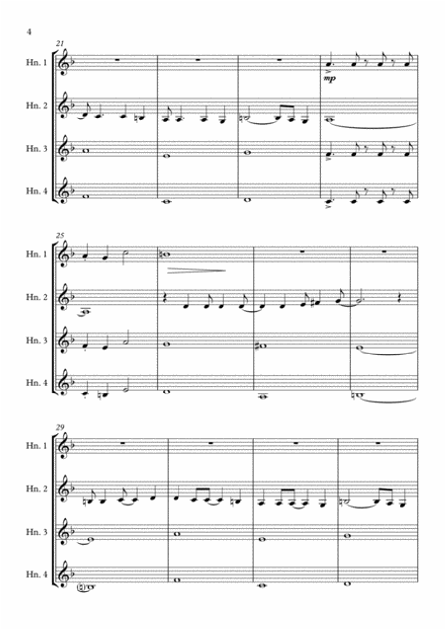 Africa Africa Brass Quartet scores gallery preview page 4