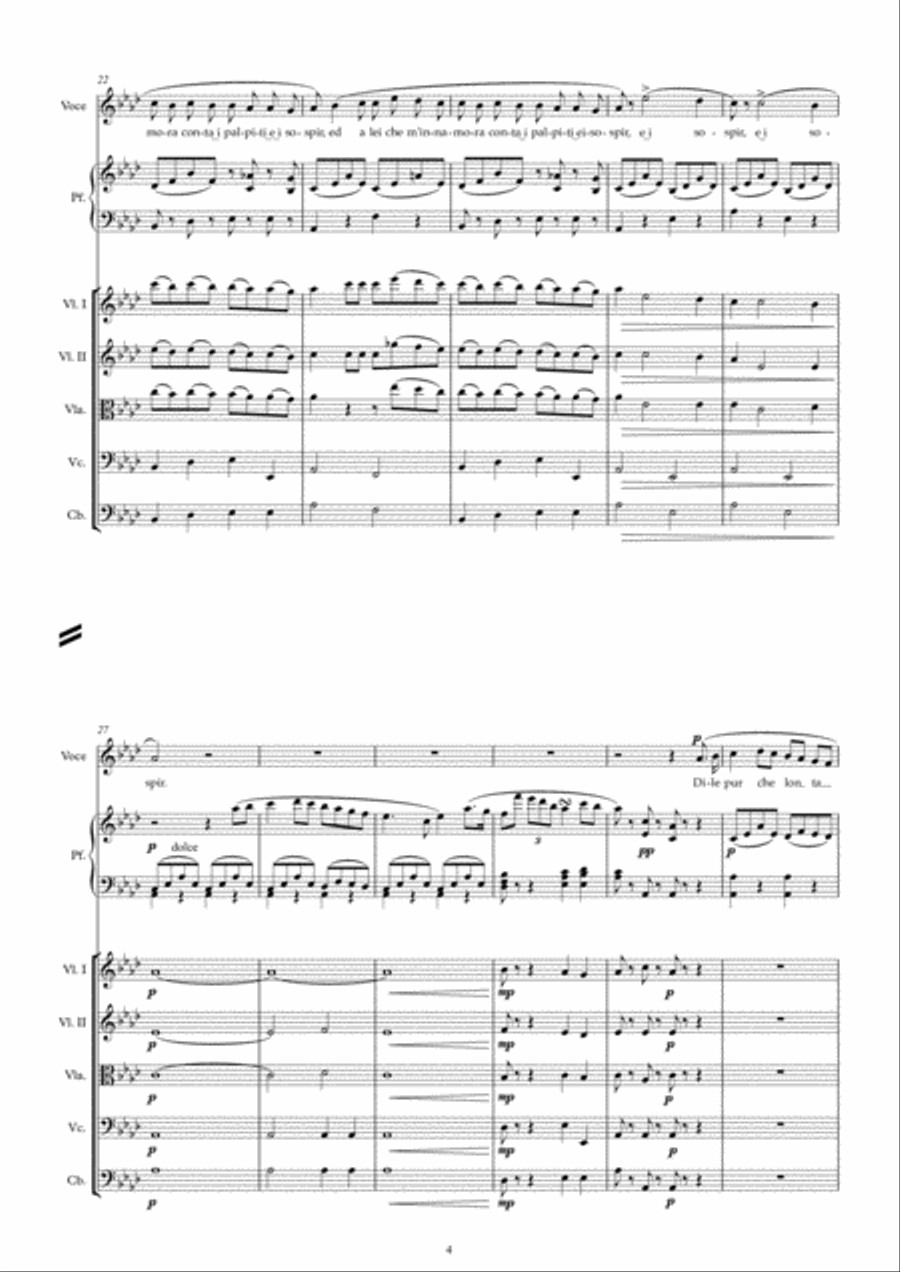Vaga luna che inargenti Vaga luna che inargenti String Orchestra scores gallery preview page 4