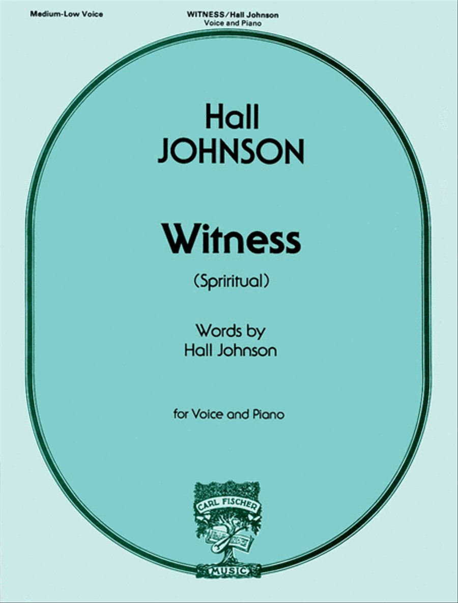 Witness (Spiritual) Voice scores gallery preview page 1
