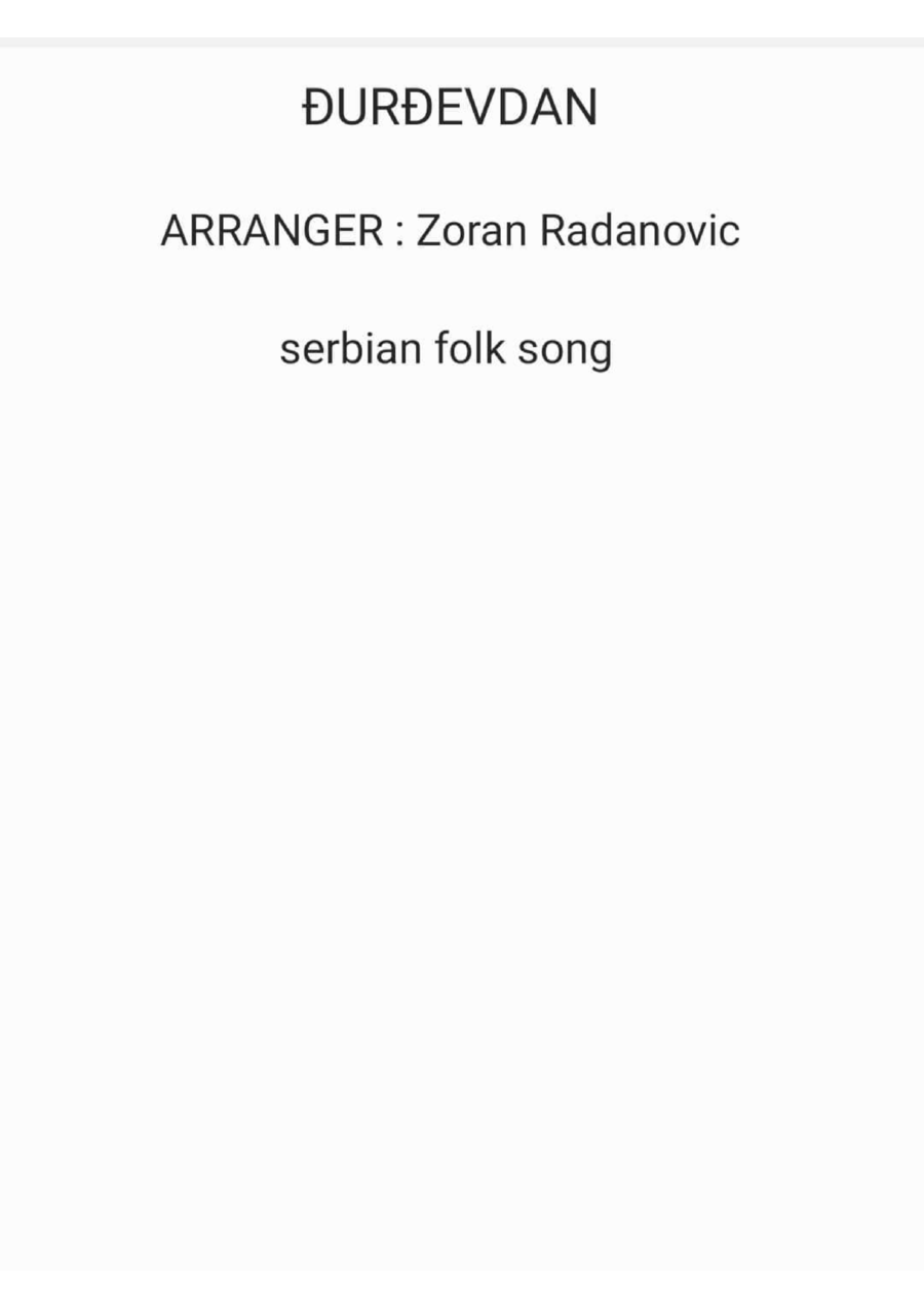 Đurđevdan - Djurdjevdan - Ederlezi - for Bb clarinet duet Clarinet Duet scores gallery preview page 1
