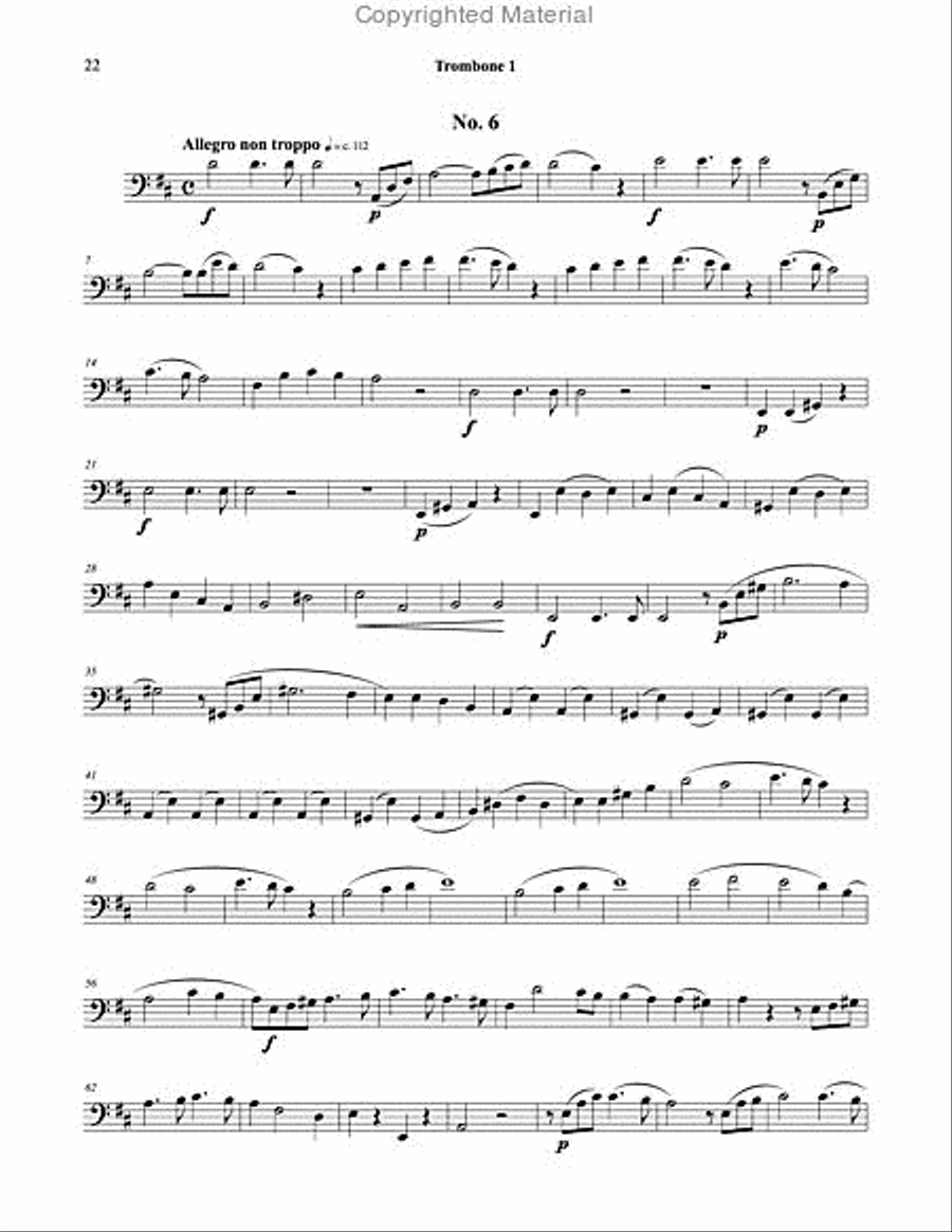 Six Duos, Opus 50 for Trombones Brass Duet scores gallery preview page 4