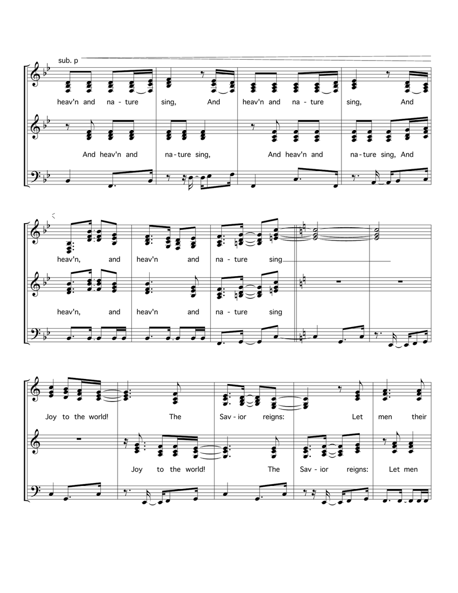 Joy To The World Joy To The World 4-Part scores gallery preview page 2