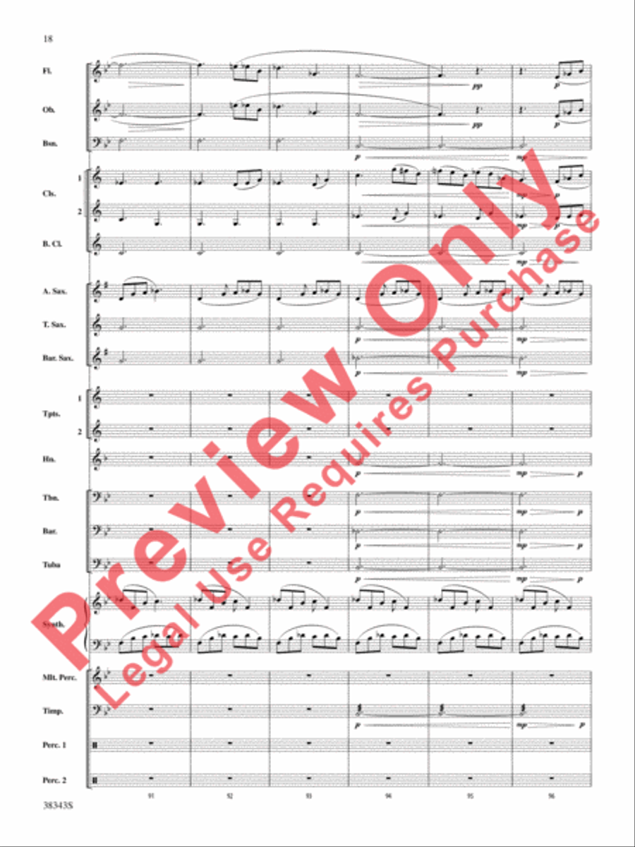 Harry Potter and the Deathly Hallows, Part 2, Selections from Concert Band scores gallery preview page 19