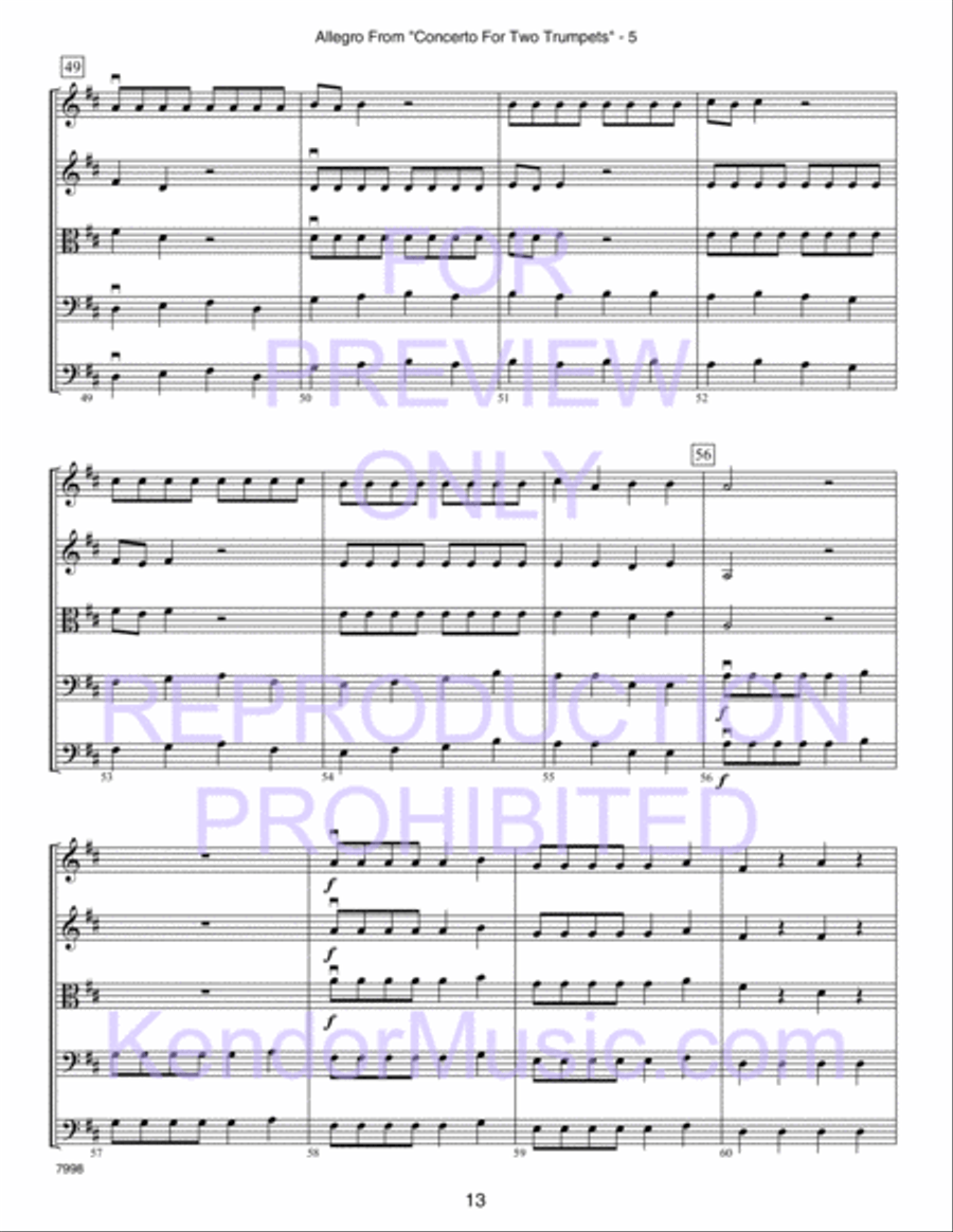 Kendor Concert Favorites, Volume 2 - 3rd Violin (Viola T.C.) Viola scores gallery preview page 18