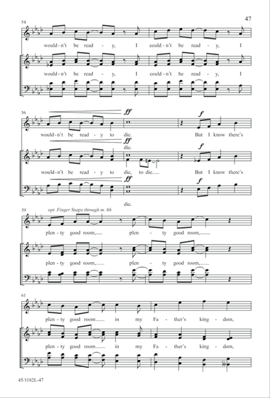 All Around A Cappella 4-Part scores gallery preview page 47