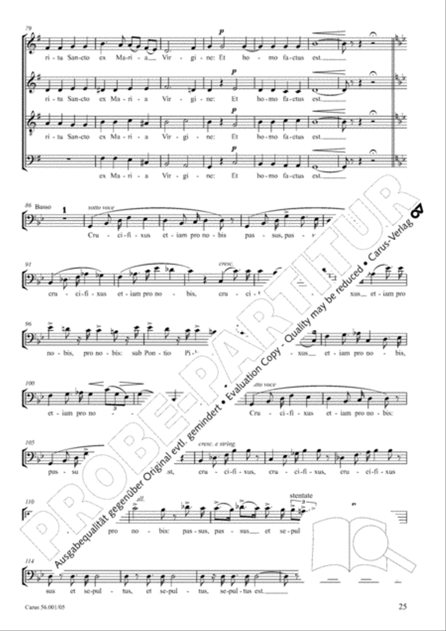 Edizione Nazionale delle Opere di Giacomo Puccini. III. Vocal music; 2. Messa a 4 voci (vol. III/2) 4-Part scores gallery preview page 26